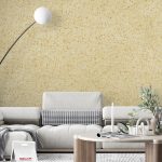 Belka B1 Cream Wallpaper with soft, neutral tones, perfect for creating a serene and timeless interior.