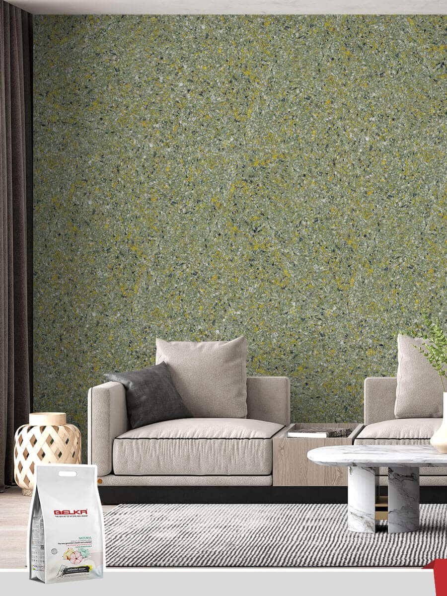 Belka B53 Pistachio Wallpaper brings a fresh and serene vibe to your space with its soft green hue, perfect for creating a calming atmosphere.