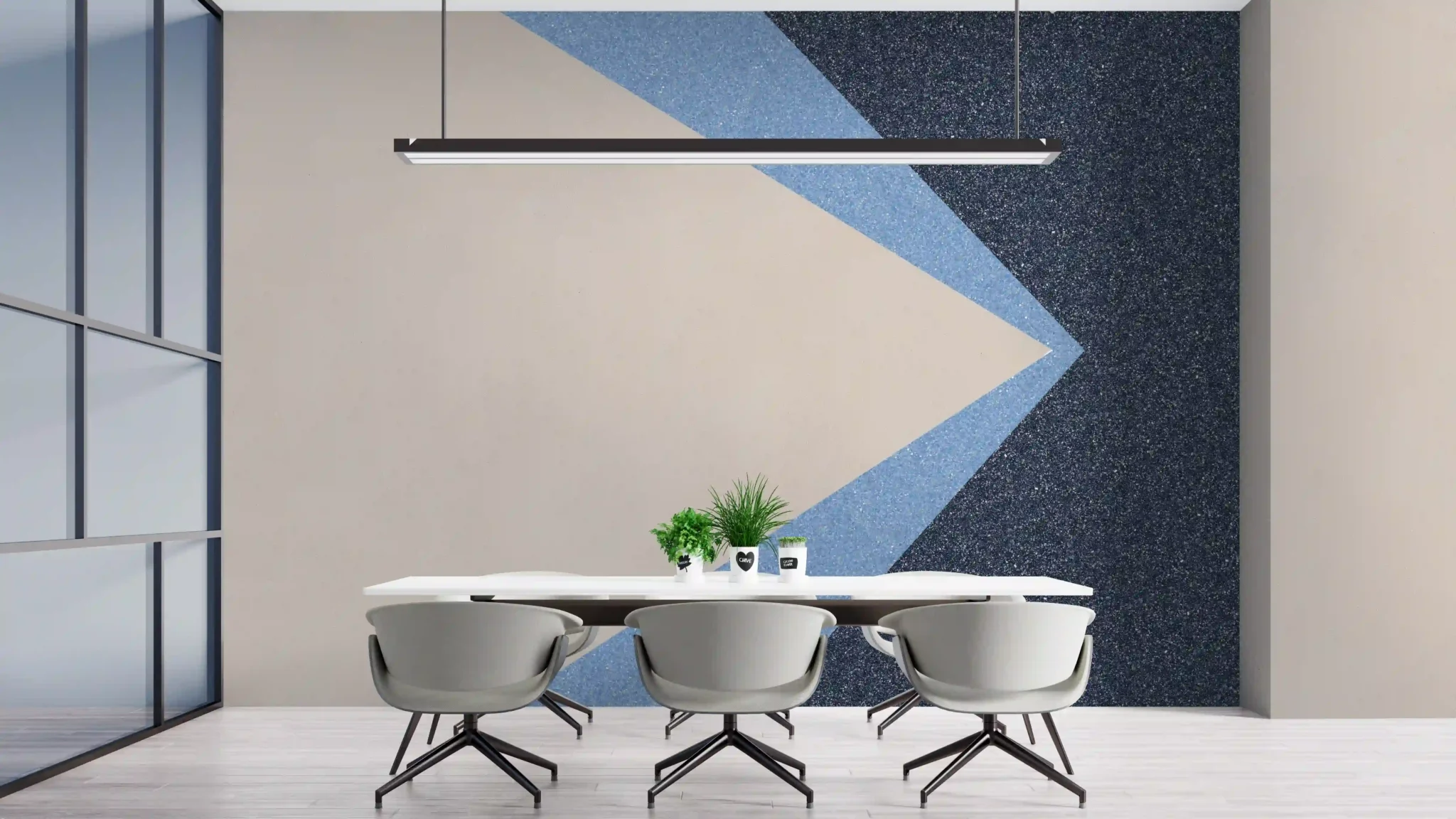Belka S-Series wallpaper style guide for creating a productive office environment.