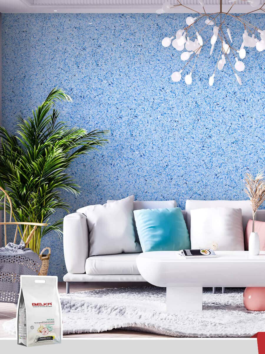 Belka B52 Sky Blue Wallpaper – Refreshing sky blue wallpaper for serene, modern interiors.