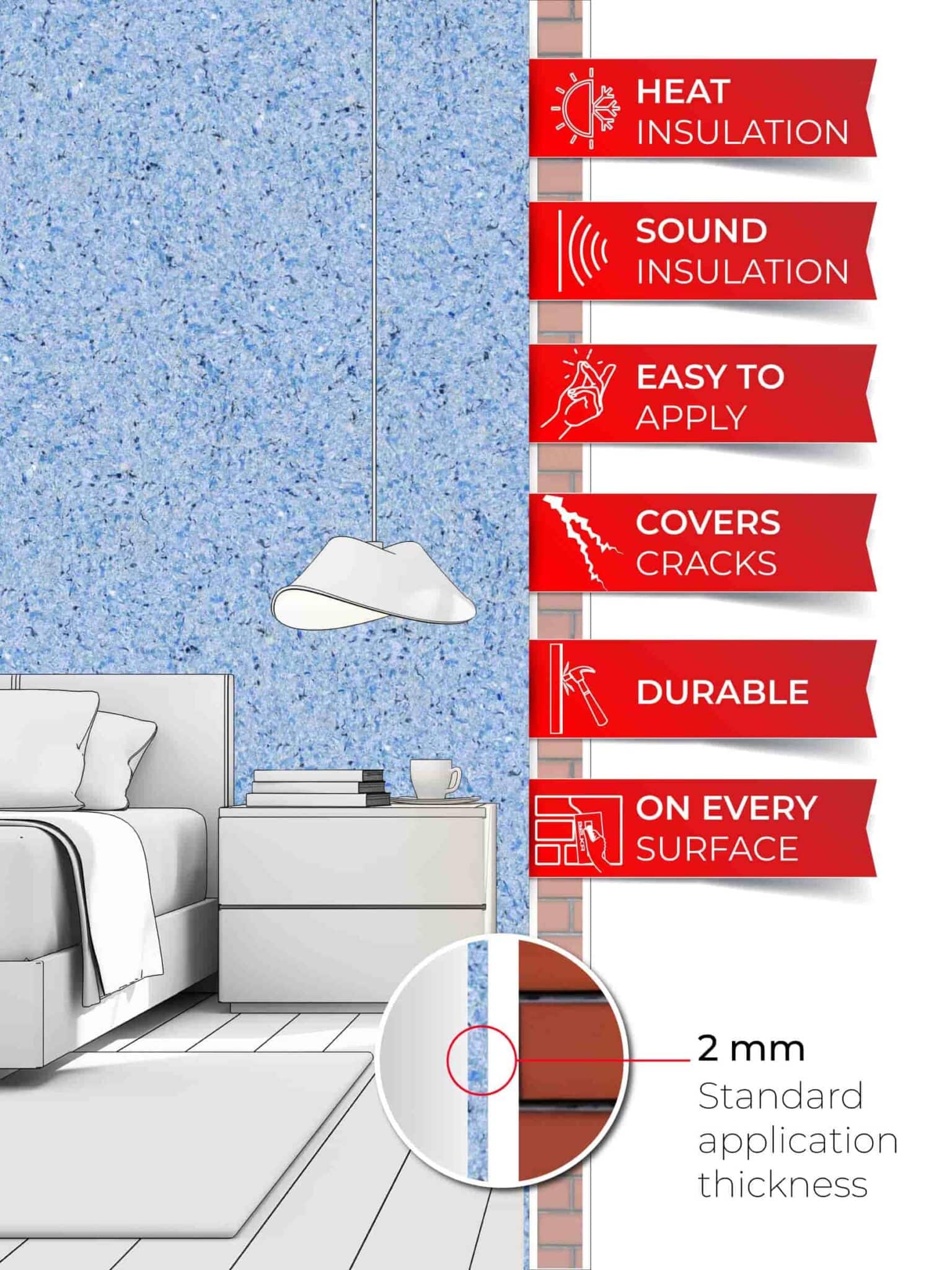 Belka B52 Sky Blue Wallpaper – Refreshing sky blue wallpaper for serene, modern interiors.