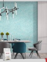 Belka B39 Turquoise Wallpaper, a vibrant and refreshing wall design that brings bold energy and tranquility to any space.