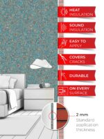 Belka B60 Vintage Teal Wallpaper showcasing a retro and stylish design, perfect for creating vibrant and vintage-inspired interiors.