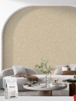 Belka B15 Ecru Wallpaper, a sophisticated neutral wall design, adding warmth and elegance to interiors with its timeless tone.