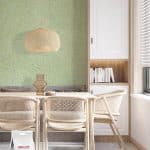 Belka B41 Light Green Wallpaper, creating a refreshing and serene atmosphere with soft green tones.