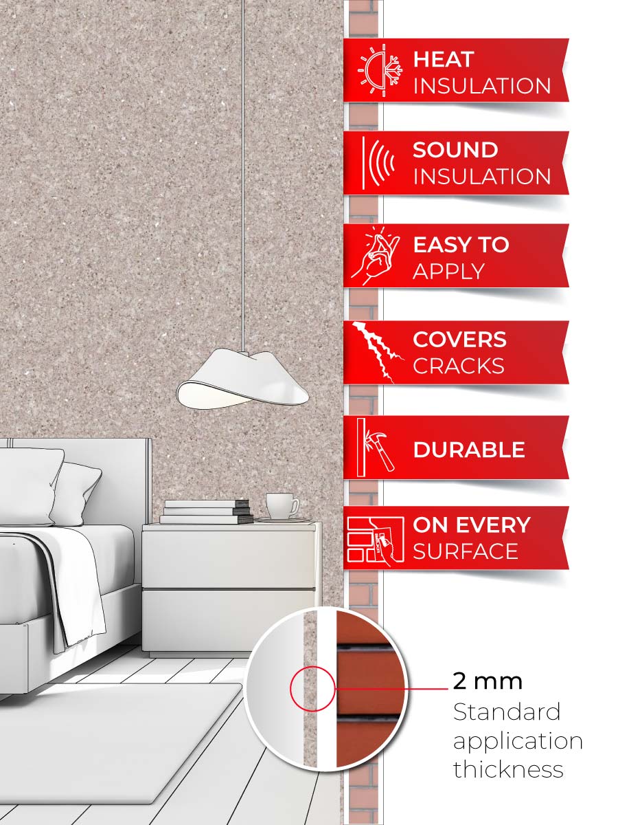 Belka B11 Sand Beige Wallpaper in a modern living room with minimalist decor.