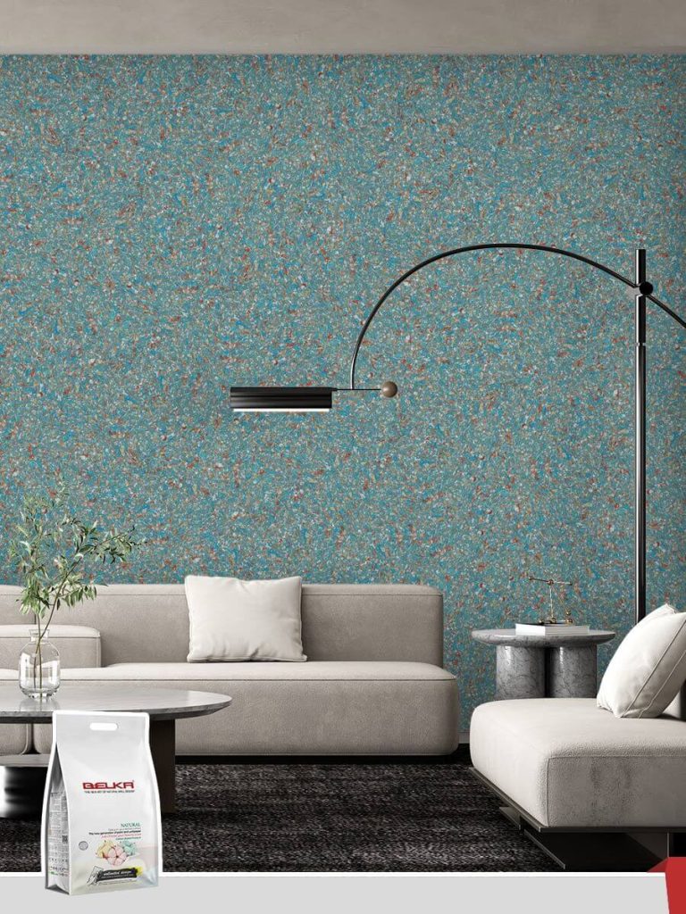 Belka B60 Vintage Teal Wallpaper showcasing a retro and stylish design, perfect for creating vibrant and vintage-inspired interiors.