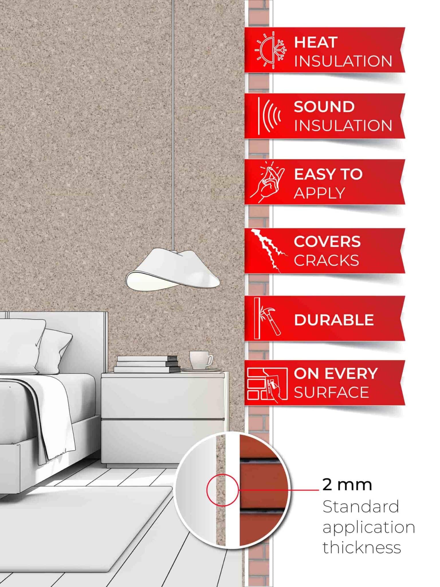 Belka B14 Light Brown Wallpaper, a warm and inviting wall design ideal for creating cozy and stylish interiors.