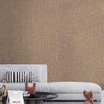 Belka B12 Taupe Wallpaper features a sophisticated taupe hue that brings warmth and elegance to any room, perfect for creating a neutral and timeless backdrop in your home or commercial space.