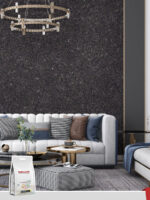 Belka B48 Black Wallpaper – Bold and sophisticated black wallpaper for a modern and elegant look.