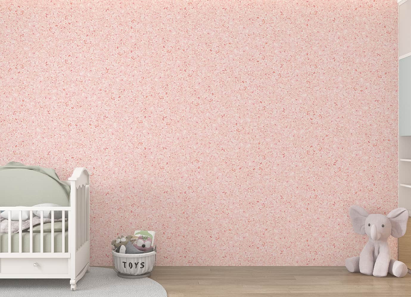 Belka B29 Nursery Pink Wallpaper for a soft and sweet kids' room design.