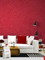 Belka B20 Red Wallpaper, adding bold energy and style to any room with vibrant red tones.