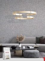 Belka B50 Silver Wallpaper with a sleek metallic finish adds modern elegance to your room, reflecting light to create a bright, stylish atmosphere.