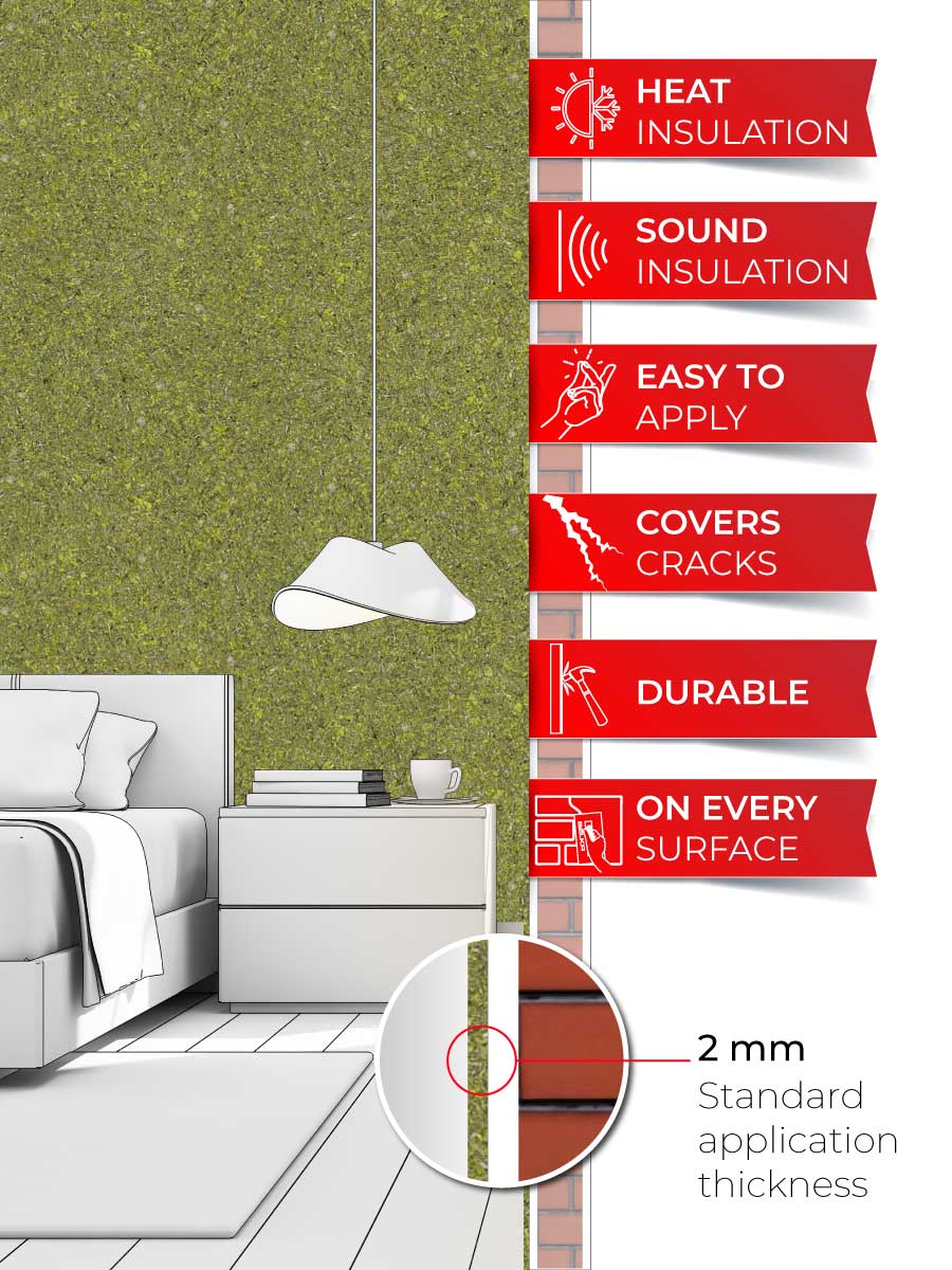 Belka B3 Olive Green Wallpaper, creating a warm and earthy ambiance with its rich, natural green tones.