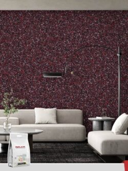 Belka B51 Dark Red Wallpaper with a rich and bold hue, adding timeless elegance to any interior space.