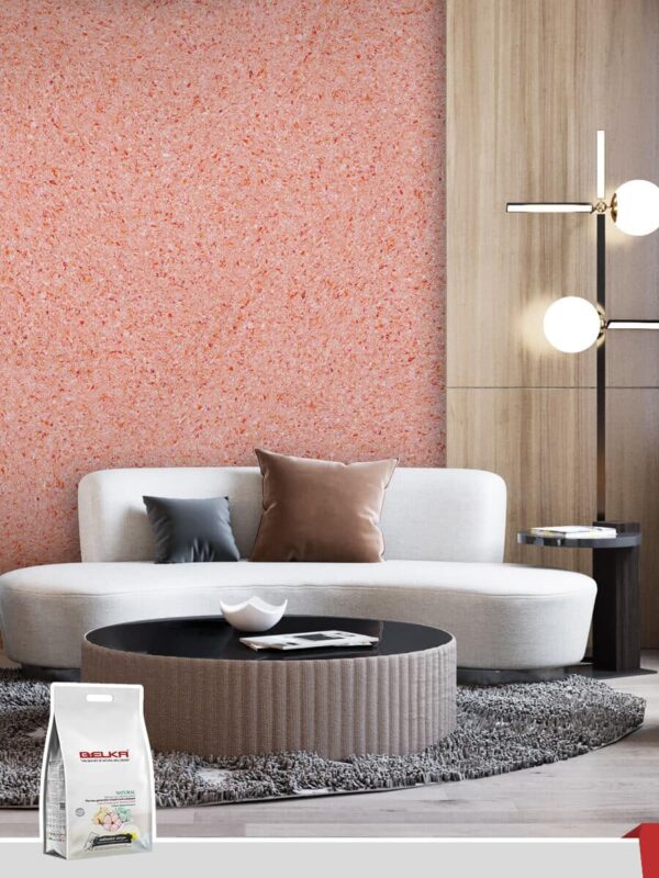 Belka B24 Salmon Pink Wallpaper – Soft & Warm Wall Design for Cozy Spaces Belka B24 Salmon Pink Wallpaper features a soft salmon pink hue that adds warmth and tranquility to any room, perfect for creating a cozy, inviting atmosphere.