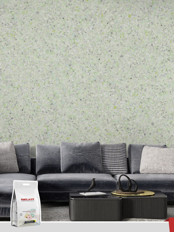Belka B56 Smokey Green Wallpaper | Subtle & Elegant Wall Design Belka B56 Smokey Green Wallpaper with a soft, elegant tone ideal for creating a serene and sophisticated ambiance.