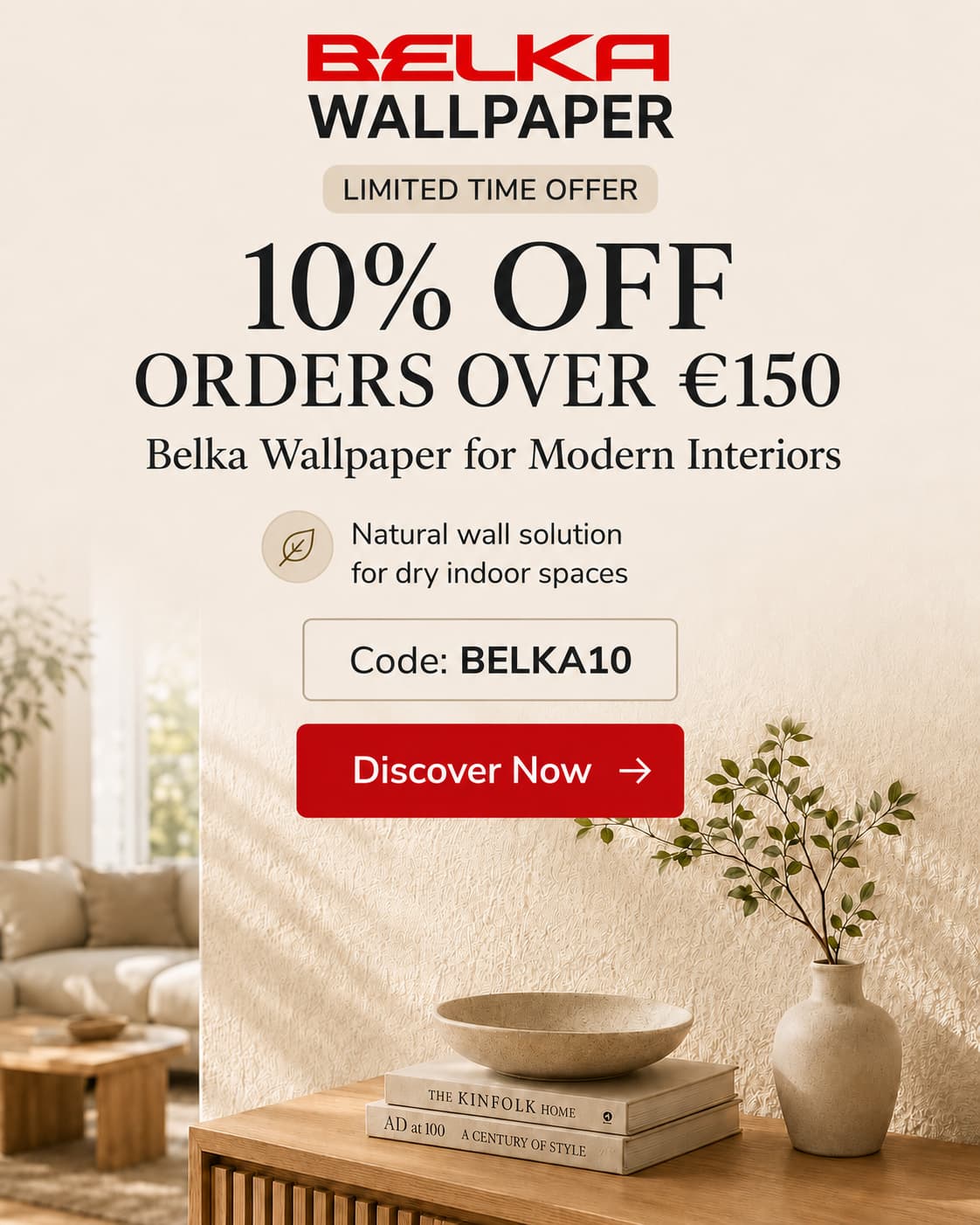 Belka Wallpaper Discount limited time