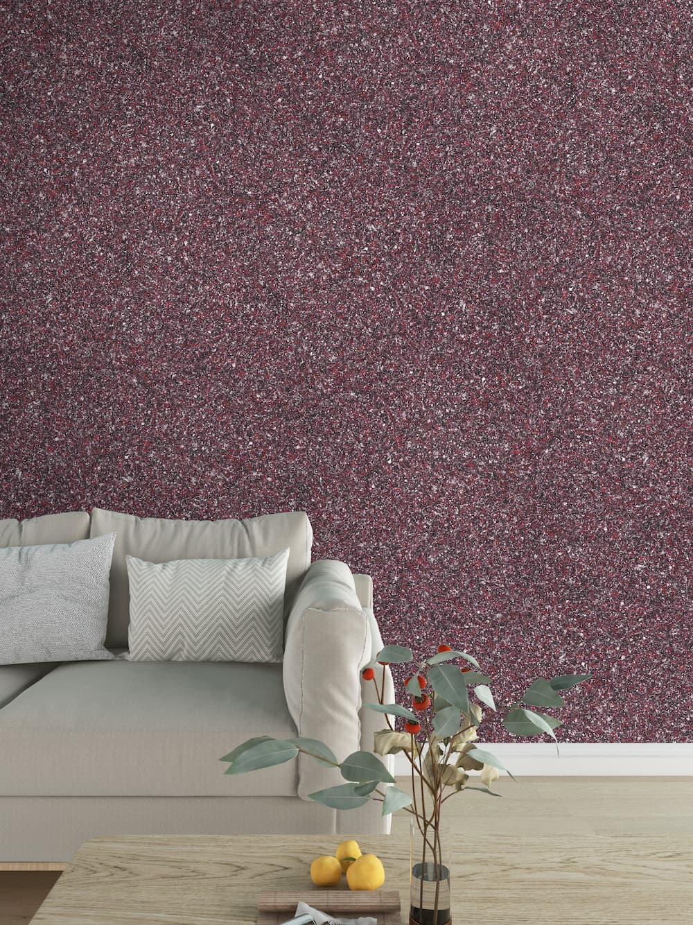 Belka B51 Tapete in Rot und Schwarz – Ausdrucksstarke, moderne Wandtapete mit kraftvoller Farbgebung, ideal für markante Raumgestaltungen mit Wärme- und Schalldämmung. Belka B51 Tapete in Rot und Schwarz – Ausdrucksstarke, moderne Wandtapete mit kraftvoller Farbgebung, ideal für markante Raumgestaltungen mit Wärme- und Schalldämmung.