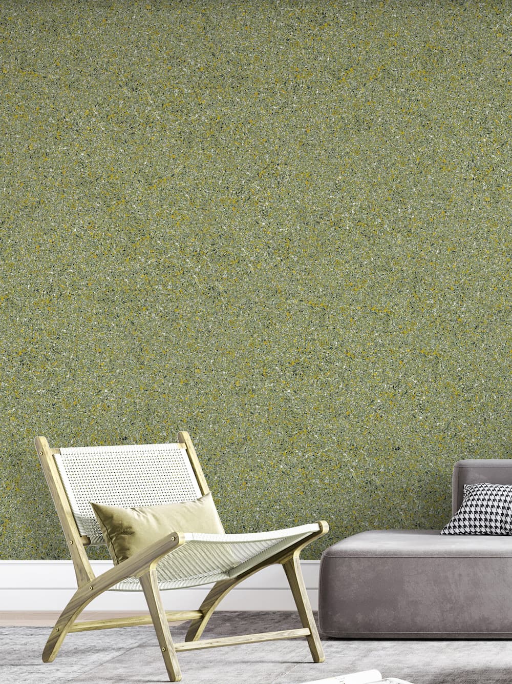 Belka B53 Tapete in Grün – Moderne Wandtapete für ein ruhiges und harmonisches Wohnambiente, mit zusätzlicher Wärme- und Schalldämmung. Belka B53 Tapete in Grün – Moderne Wandtapete für ein ruhiges und harmonisches Wohnambiente, mit zusätzlicher Wärme- und Schalldämmung.