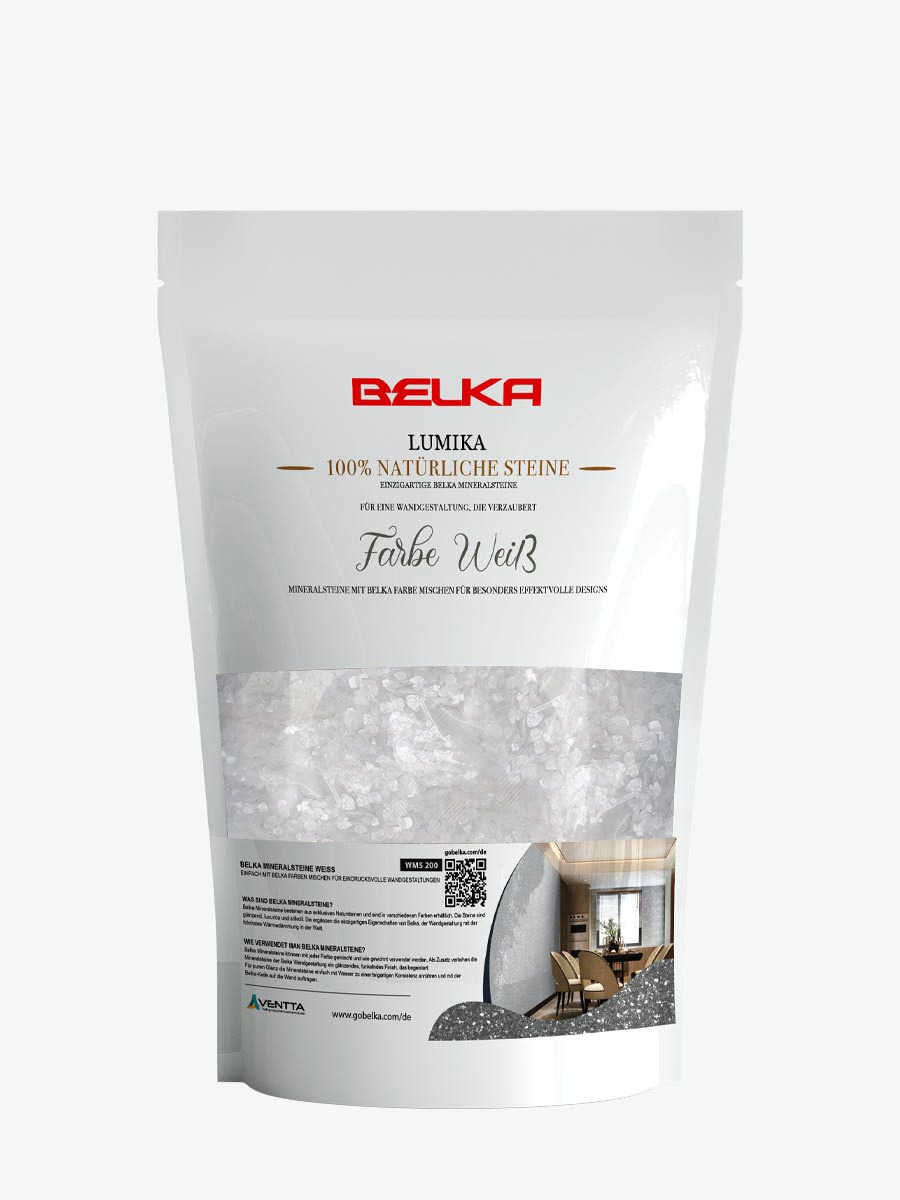 Belka Tapete Lumika WMS Weiß Mineralstein Innenwandgestaltung Glänzend Belka Tapete Lumika WMS Weiß Mineralstein Innenwandgestaltung Glänzend