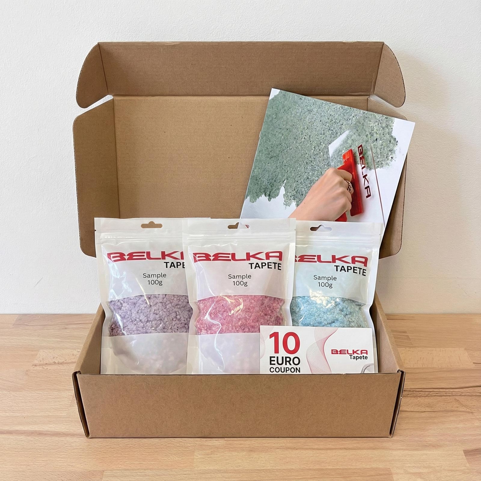 BELKA Musterpaket zur Beurteilung von Farbe, Struktur und Materialwirkung