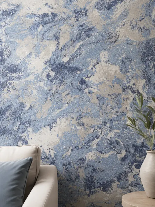 BELKA Tapete MIX4001 Mittelmeer-Brise als individuelles Wanddesign aus vier aufeinander abgestimmten Farben