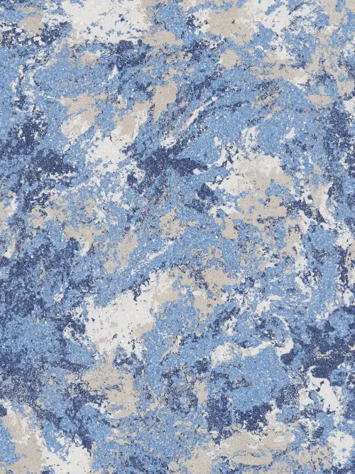 Fugenlose Wandoberfläche mit BELKA Tapete MIX4001 Mittelmeer-Brise in Blau, Hellblau, Beige und Weiß