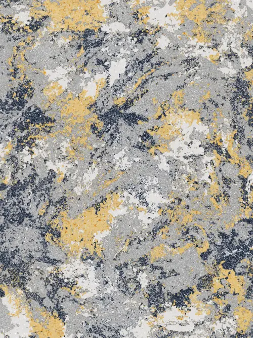 Detail der Farbstruktur von BELKA Tapete MIX4004 Moderne Eleganz mit kontrastreichen Blau-, Silber-, Weiß- und Cremetönen