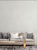 Belka B13 Tapete in Weiß – Glatte, elegante Wandtapete für moderne Wandgestaltungen, die sowohl optisch als auch funktional überzeugt, mit hervorragenden Isolier- und Schall dämpfenden Eigenschaften.