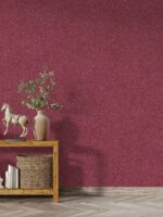 Belka B16 Tapete in Pflaume – Elegante Wandtapete in einem warmen, pflaumenfarbenen Ton, perfekt für moderne Wandgestaltungen mit exzellenter Wärme- und Schalldämmung.