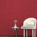 Belka B17 Tapete in Rot mit Muster – Ausdrucksstarke, gemusterte Wandtapete für moderne Raumgestaltungen, vereint dekorativen Stil mit effektiver Wärme- und Schalldämmung.