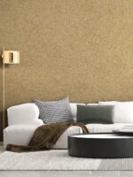 Cremefarbene Belka B2 Beige Baumwollputz-Tapete, umweltfreundliche Flüssigtapete für moderne Wandgestaltung