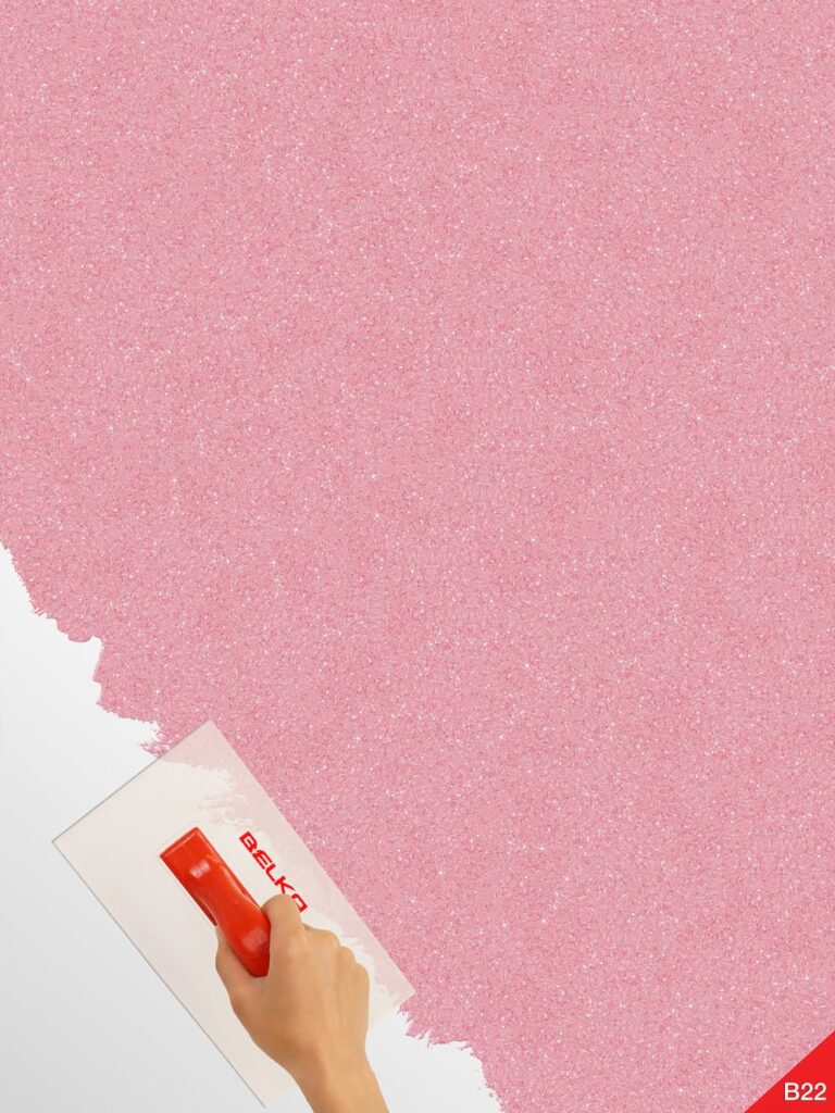 Belka B22 Tapete in Rosa – Sanfte, moderne Wandtapete in zartem Rosaton, perfekt für stilvolle Innenräume mit hervorragender Wärme- und Schalldämmung.