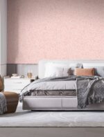 "Belka B29 Tapete in Pastellrosa – Sanfte, moderne Wandtapete in zartem Pastellton, vereint stilvolle Optik mit effektiver Wärme- und Schalldämmung.