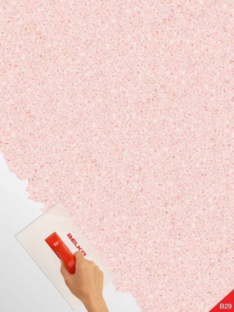 "Belka B29 Tapete in Pastellrosa – Sanfte, moderne Wandtapete in zartem Pastellton, vereint stilvolle Optik mit effektiver Wärme- und Schalldämmung.