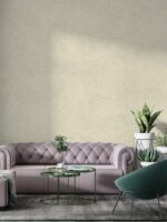 Belka B30 Tapete in Gelb und Creme – Helle, freundliche Wandtapete für moderne Raumgestaltungen, kombiniert ästhetisches Design mit effizienter Wärme- und Schalldämmung.