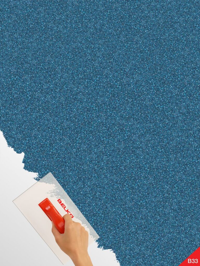 "Belka B33 Tapete in Blau – Moderne Wandtapete in beruhigendem Blauton, ideal für stilvolle Raumgestaltungen mit hervorragender Wärme- und Schalldämmung.