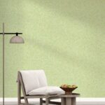 Belka B40 Tapete in Gelb und Grün – Lebendige, moderne Wandtapete mit fröhlicher Farbkomposition, kombiniert stilvolles Design mit effektiver Wärme- und Schalldämmung.