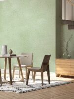 Belka B41 Tapete in Hellgrün – Frische, moderne Wandtapete in sanftem Grünton, ideal für helle Raumgestaltungen mit zusätzlicher Wärme- und Schalldämmung.