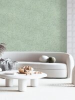 Belka B43 Tapete in Pastellgrün – Sanfte, moderne Wandtapete in einem frischen Pastellton, ideal für stilvolle Innenräume mit natürlicher Wärme- und Schalldämmung.