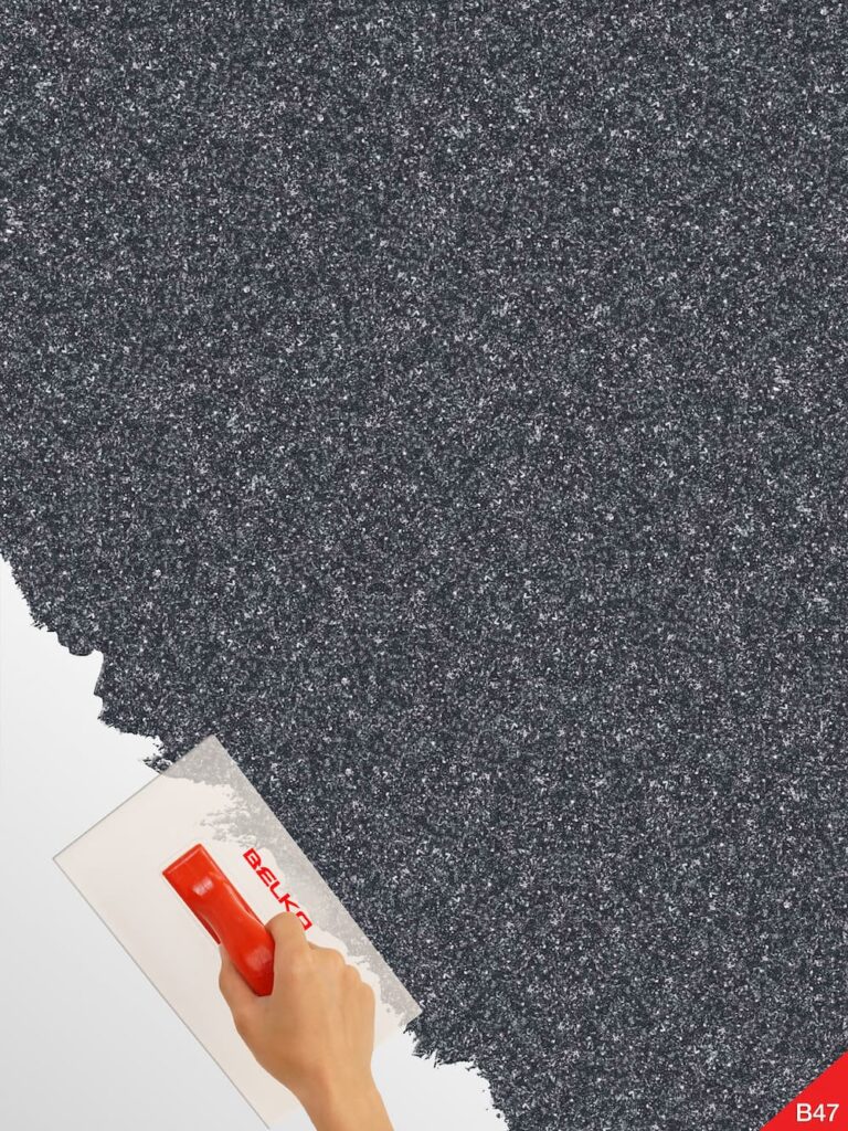 Belka B47 Tapete in Schwarz – Moderne, elegante Wandtapete in tiefem Schwarz, ideal für kreative und stilvolle Raumgestaltungen mit exzellenter Wärme- und Schalldämmung.