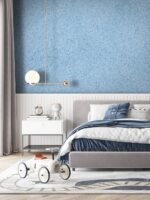 "Belka B52 Tapete in Blau mit Muster – Stilvolle, moderne Wandtapete mit elegantem Musterdesign in Blautönen, ideal für kreative Raumgestaltungen mit Wärme- und Schalldämmung.