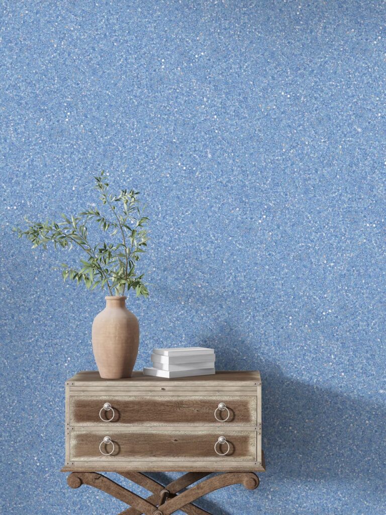 Belka B55 Tapete Hellblau Glitzer – Moderne Wandgestaltung: Selbstklebende Baumwolltapete in sanftem Hellblau mit funkelndem Glitzereffekt, umweltfreundlich, mit Wärme- und Schalldämmung. Ideal für Wohnzimmer, Schlafzimmer oder Babyzimmer