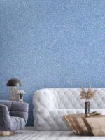 Belka B55 Tapete Hellblau Glitzer – Moderne Wandgestaltung: Selbstklebende Baumwolltapete in sanftem Hellblau mit funkelndem Glitzereffekt, umweltfreundlich, mit Wärme- und Schalldämmung. Ideal für Wohnzimmer, Schlafzimmer oder Babyzimmer