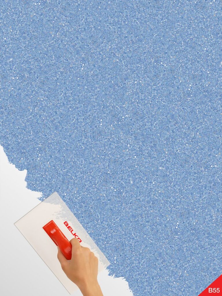 Belka B55 Tapete Hellblau Glitzer – Moderne Wandgestaltung: Selbstklebende Baumwolltapete in sanftem Hellblau mit funkelndem Glitzereffekt, umweltfreundlich, mit Wärme- und Schalldämmung. Ideal für Wohnzimmer, Schlafzimmer oder Babyzimmer