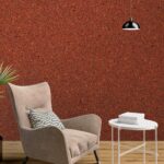 Belka B57 Tapete Kupfer – Moderne Wandgestaltung: Selbstklebende Baumwolltapete in edlem Kupferton, umweltfreundlich, mit Wärme- und Schalldämmung. Ideal für Wohnzimmer, Schlafzimmer oder Büro.