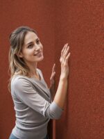 Belka B57 Tapete Kupfer – Moderne Wandgestaltung: Selbstklebende Baumwolltapete in edlem Kupferton, umweltfreundlich, mit Wärme- und Schalldämmung. Ideal für Wohnzimmer, Schlafzimmer oder Büro.