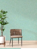 Belka B58 Tapete Türkis – Moderne Wandgestaltung: Selbstklebende Baumwolltapete mit stilvollem türkisfarbenem Muster, umweltfreundlich, mit Wärme- und Schalldämmung. Perfekt für Wohnzimmer, Schlafzimmer oder Büro.