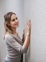 Belka B59 Tapete Hellgrau – Moderne Wandgestaltung Selbstklebende Baumwolltapete in elegantem Hellgrau, umweltfreundlich, mit Wärme- und Schalldämmung. Ideal für Wohnzimmer, Schlafzimmer oder Büro